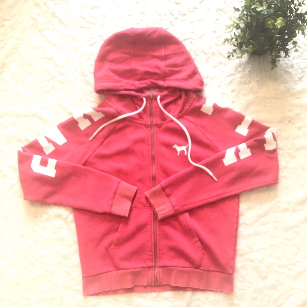 PINK ZIP-UP HOODIE 🌺